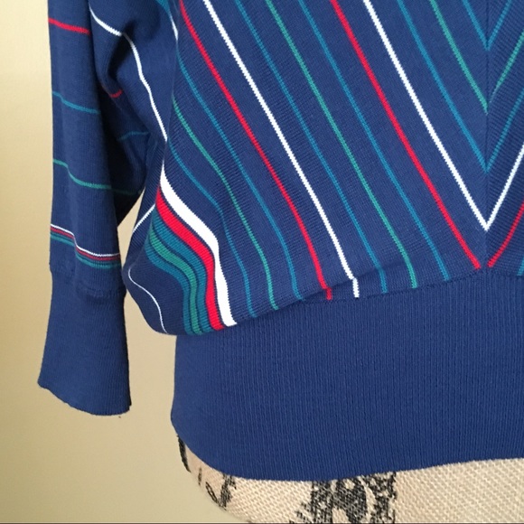 Tulle Dolman Sleeve Striped Sweater - Only XS left - Picture 8 of 8